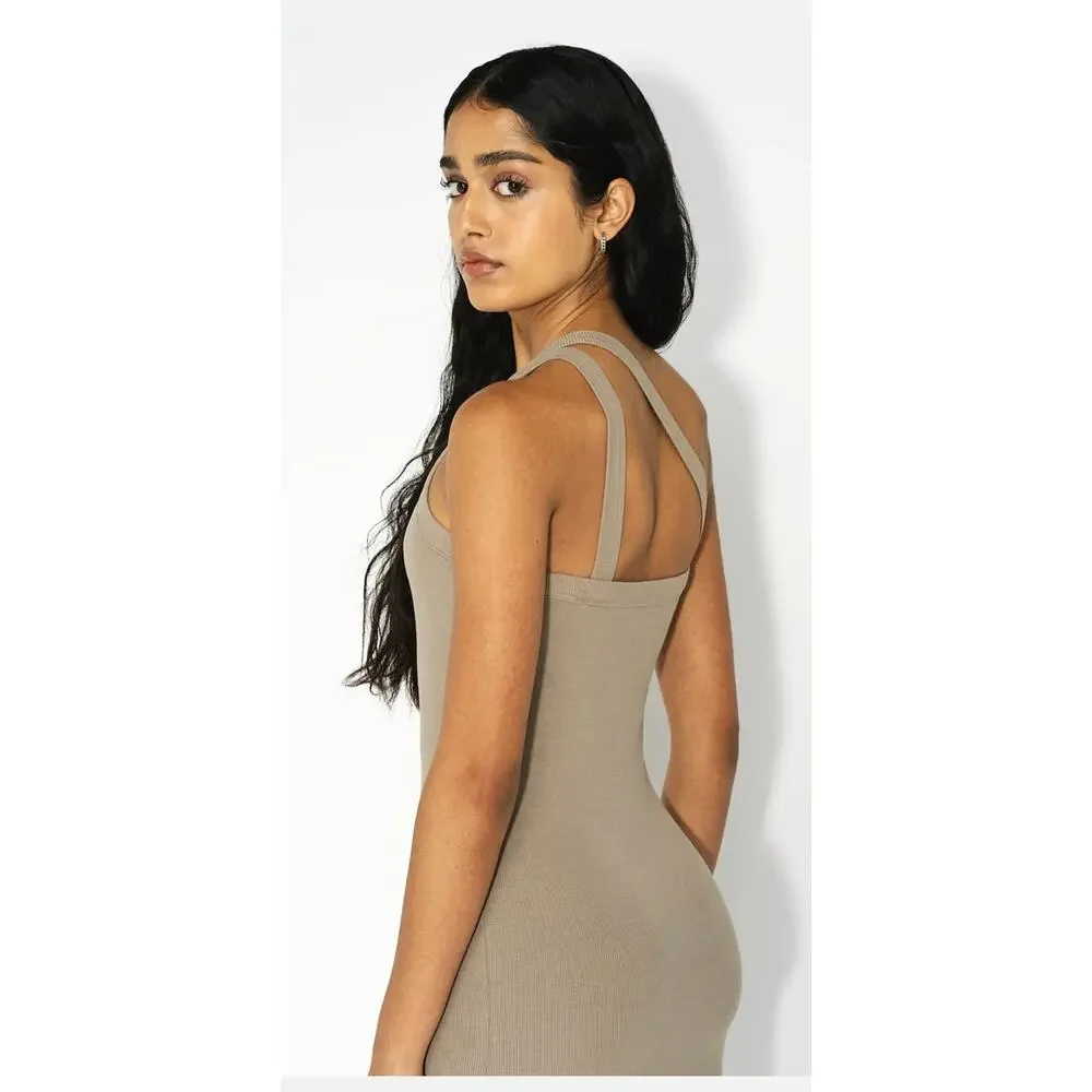 John Elliott Gemini Rib Asymetrical Dress NWT M - Picture 3 of 7